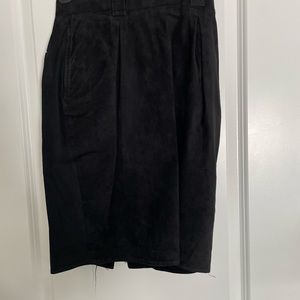 Black midi skirt